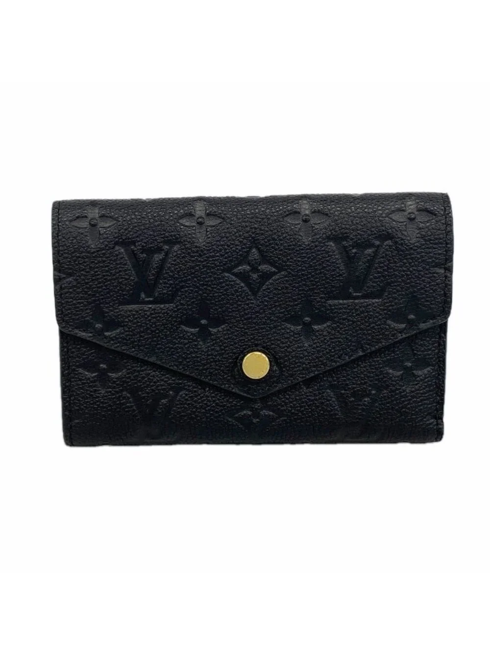 Louis Vuitton Trifold Wallet Monogram Empreinte Portefeuille Compact Noir